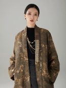 [Roll Yunshu] New Chinese cotton-padded jacket for women's winter light national style jacquard cotton-padded clothing